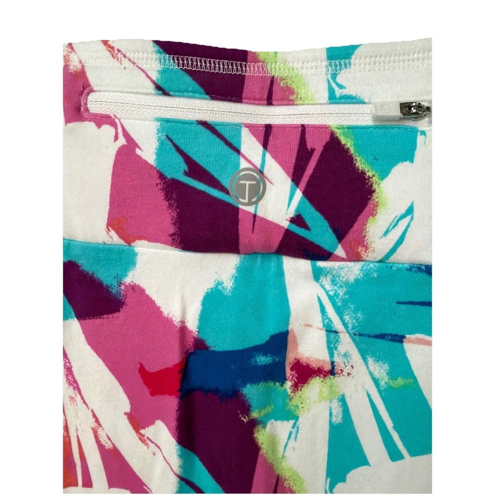 T BY TALBOTS COZY CRUSH BRUSHED Multicolor FLORAL EVERYDAY STRETCH SKORT 2X NWT - Picture 3 of 10